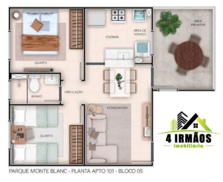 Parque Monte Blanc, Apartamentos em São Carlos